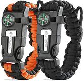 aZengear Paracord Survival-armbanden (2 stuks)