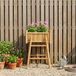 vidaXL - Tuinplanter met houder - Naturel - 50 x 38 x 74 cm - Bamboe