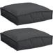 Maison Exclusive - Coussin 2 Pièces Tissu Oxford Noir 40 x 40 x 8 cm