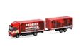 Herpa vrachtwagenmodel Mercedes-Benz Atego 13 gesloten aanhangercombinatie "Colonia", miniatuur op schaal 1:87, verzamelmodel, Made in Germany, kunststof