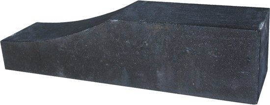 Merkloos Gardenlux Palissade block wave 60x15x15 cm zwart