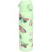 ION8 Lichtgewicht Stalen Kinderwaterfles, 400 ml/13 oz, Zonder Isolatie, Lekvrij, Makkelijk te Openen, Veilige Vergrendeling, Vaatwasserbestendig, Flipdop, Draaggreep, Duurzaam, Wilde Vlinder