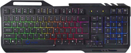 Gaming toetsenbord rainbow led verlichting