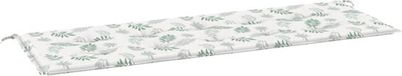 vidaXL Tuinbankkussen 150x50x3 cm Oxford stof bladpatroon