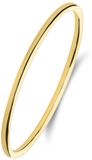 Lucardi Dames 14 karaat geelgouden ring smal
