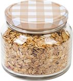 Hega Hogar Weckpot/voorraadpot Classico - 600 ml - Kunststof - Draaideksel - Beige