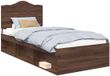 vidaXL Bedframe Bruin Eiken Massief Grenenhout 100 x 200 cm