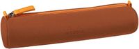 Rhodia Etui - Zachte Schooletui - Kunstleer - Rond - 5x21,5 cm - Koper