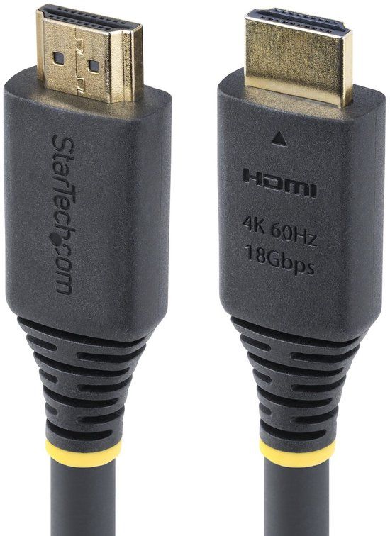 StarTech.com 7m Premium Gecertificeerde High Speed HDMI Kabel, 4K 60Hz/1440p 144Hz, HDR10/HDCP 2.2/ARC, 18Gbps, UHD HDMI 2.0 Kabel voor TV/Monitor/Display, TPE Mantel
