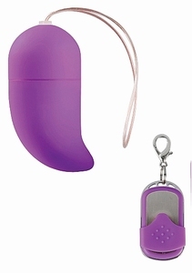 Shots Toys 10 Speed Remote Vibrating Egg Purple G-Spot MEDIUM