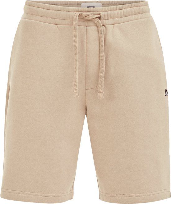 WE Fashion Heren relaxed fit sweat short met embroidery