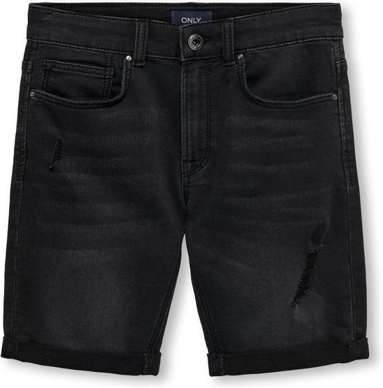ONLY KOBPLY SHORTS JOG - Jongens Broek - Maat 128 - Washed Black