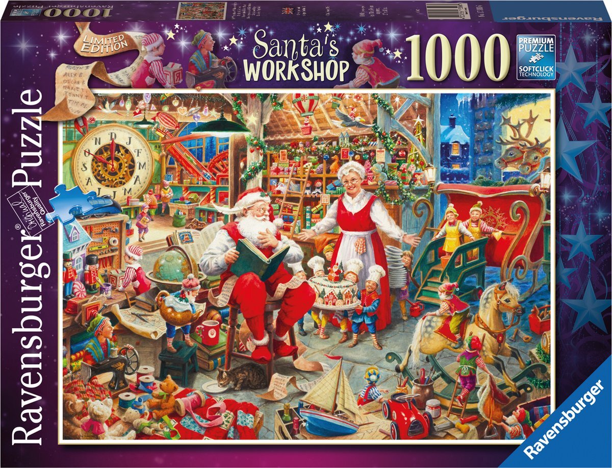 Ravensburger puzzel Santa's Workshop - Legpuzzel - 1000 stukjes