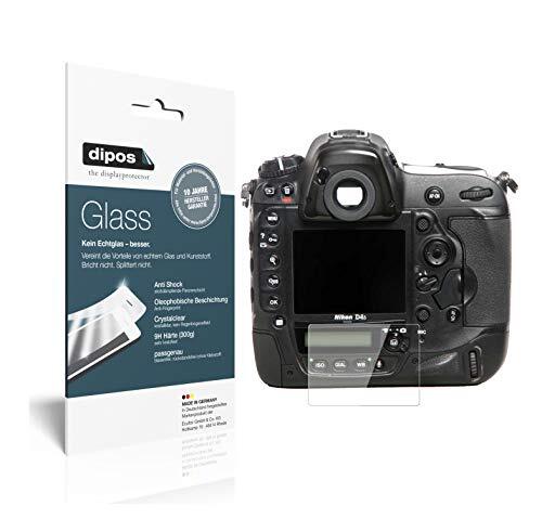 dipos I 2 x pantserfolie, helder, compatibel met Nikon D4s, beschermfolie 9H displayfolie