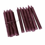 LOBERON Kaars set van 12 Bauceau bordeaux