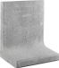Merkloos Gardenlux L-element grijs 50x60 voet 40 cm