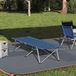 vidaXL Opvouwbaar Campingbed Blauw