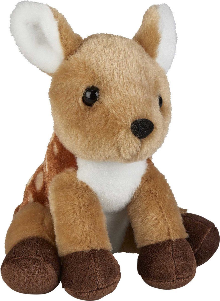Ravensden Pluche knuffel dieren Hert 18 cm - Speelgoed wilde dieren hertjes knuffelbeesten