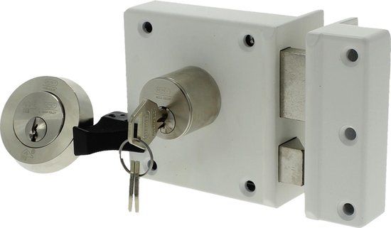 Nemef Veiligheidsoplegslot SKG2 4154 - Wit - DIN Rechts