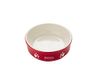 Nobby Honden keramische kom DOG, rood/beige 12 X 12 X 3,7 cm, 1 stuk