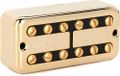 DiMarzio DP 294FGBK PAF’Tron™ Bridge Gold Cover, Black Insert, F-Spaced