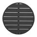 Bolero Zwart Aluminium Tafelblad - 580mm Rond
