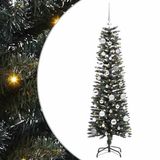 vidaXL Kunstkerstboom met 150 LED Groen 150 cm PVC en Plastic en Staal