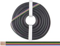 Donau Elektronik 450-010 Draad 4 x 0.50 mm² Zwart, Groen, Rood, Blauw 10 m