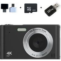 Aiorber CCD-camera, 1080P-studentencamera, 16x zoom, 2,4", met 32 GB geheugenkaart, zwart