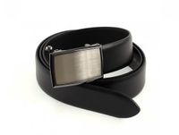 bugatti riem Domed Leatherbelt met automatische gesp W85 Black zwart