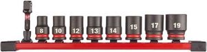 Milwaukee Accessoires Milwaukee 3/8" Slagdopsleutel STD Set 9-delig
