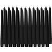 Trend Candles 24x Bougies noires 25 cm - Sans parfum