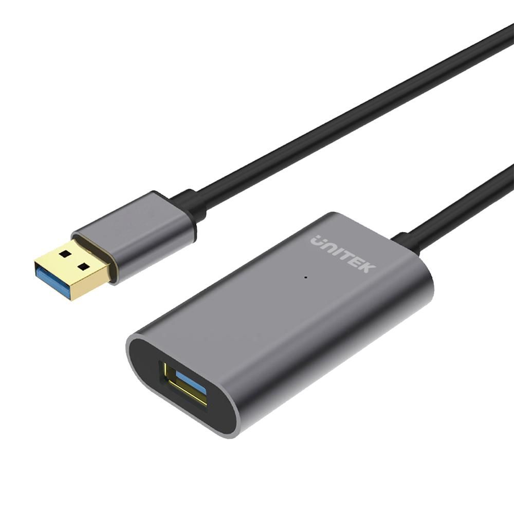 Unitek Y-3005 USB-kabel - 10 m - Grijs