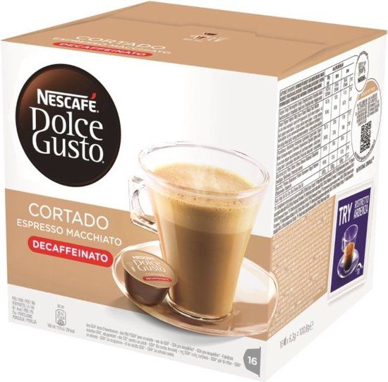 Nescafé Dolce Gusto Espresso Cortado Decafeinato - 16 capsules