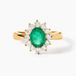 Icecat Bague Vladimir Or Jaune Émeraude Diamants
