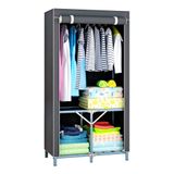 CASIBEL Kledingkast grijs 77 x 47 x 152 cm