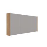 Saniclass Prime armoire à miroir – 140x63x16 cm – Chêne clair SW1482373/SW1576321
