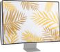 kwmobile 24-26" Monitor Beschermhoes - Lichtgeel/Honinggeel/Wit - Jungle Design