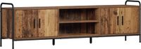 vidaXL Tv-meubel 167,5 x 33 x 50 cm Oud hout Bewerkt hout