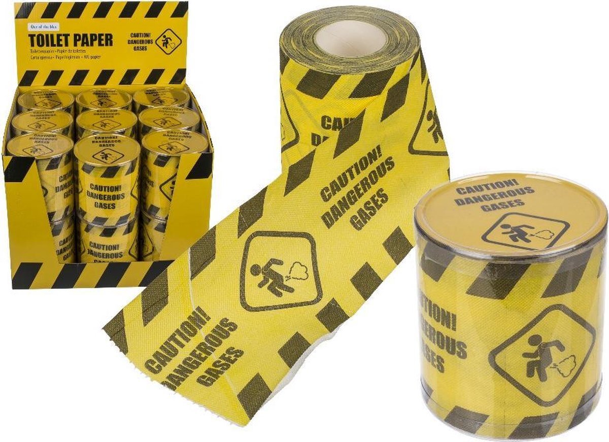 Out of the Blue Wc papier rol Dangerous Gases - grappige cadeaus voor mannen - 1 verpakking