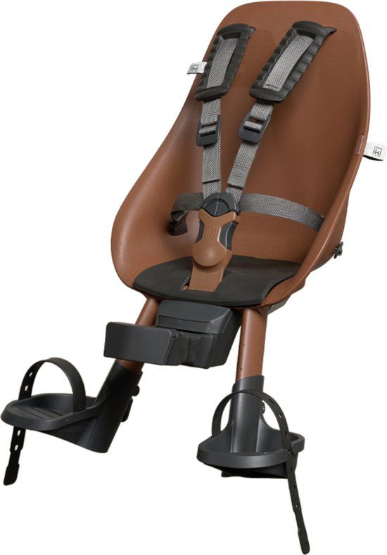 Urban Iki Bio Rear Bike Seat - Haniwa Brown/Bincho Black