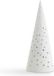 Kähler Design Nobili Theelichthouder - Hoogte 24,5 cm - Wit - Porselein