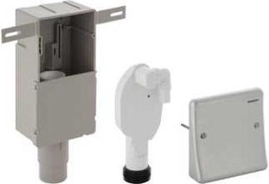 Geberit Inbouwsifon voor was-vaatwasmachine - Wit - RVS - 2 jaar garantie