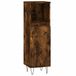 VidaXL Badkamerkast 30x30x100 cm bewerkt hout gerookt eikenkleurig