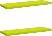 vidaXL 2-delige Bankkussens VUGHT 100% Polyester Helder Groen