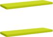 vidaXL 2-delige Bankkussens VUGHT 100% Polyester Helder Groen