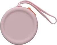 kwmobile siliconen tasje voor draadloze oordopjes in-ear Headphones hoesje - Headset etui 7 x 7 cm - Beschermhoes met rits in violet lila