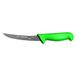 Starrett Professioneel boningsmes - BKG106-6 smal gebogen 150 mm ultra scherp gesanitiseerd stalen lemmet - groen handvat keuken koksmes