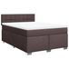 vidaXL Boxspringbed met matras, donkerbruin, 160x200 cm, gestoffeerd