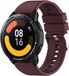 By Qubix Qubix - Siliconen Sportband voor Garmin Vivoactive 4 / 4L - Wijnrood - 22mm